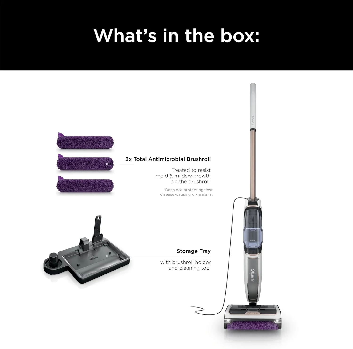 بخارشوی 3 در 1 Shark Steam Pickup: جمع آوری زباله، شستشوی عمیق و ضدعفونی با بخار - همه به طور همزمان، بخارشوی سبک وزن برای خانه، بخارشوی برای چوب سخت، کاشی و لمینت، سفید، SD205CCO بخارشوی 3 در 1 Shark Steam Pickup: جمع آوری زباله، شستشوی عمیق و ضدعفونی با بخار - همه به طور همزمان، بخارشوی سبک وزن برای خانه، بخارشوی برای چوب سخت، کاشی و لمینت، سفید، SD205CCO