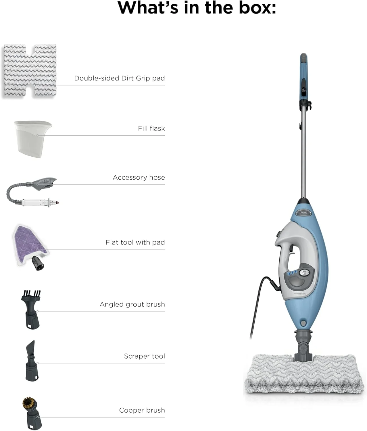 بخارشوی 5 در 1 Shark Lift-Away با بخارشوی دستی جداشدنی، برای تمیز کردن کل خانه شامل کفهای سخت و مهر و موم شده، آشپزخانهها، حمامها، اثاثیه یا لوازم داخلی، خودروها، دوغاب و موارد دیگر، بلوبری، S3972BRN بخارشوی 5 در 1 Shark Lift-Away با بخارشوی دستی جداشدنی، برای تمیز کردن کل خانه شامل کفهای سخت و مهر و موم شده، آشپزخانهها، حمامها، اثاثیه یا لوازم داخلی، خودروها، دوغاب و موارد دیگر، بلوبری، S3972BRN
