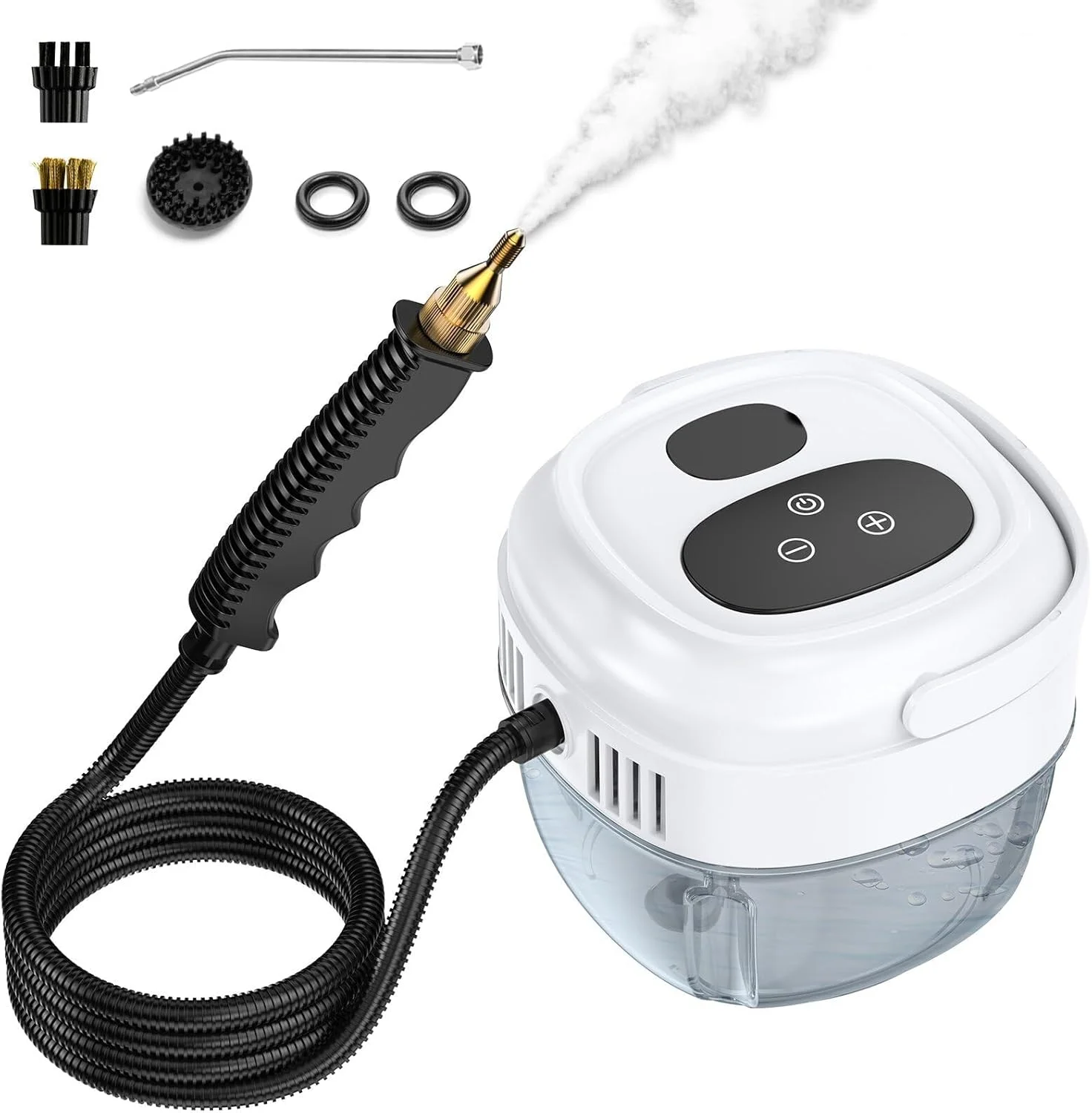 بخارشوی با صفحه لمسی هوشمند، بخار شوی پرقدرت و فشار قوی 1500 میلی لیتری برای تمیز کردن، بخارشوی خانگی قابل حمل برای تمیز کردن ساس، بخارشوی دستی برای آشپزخانه، حمام، ماشین