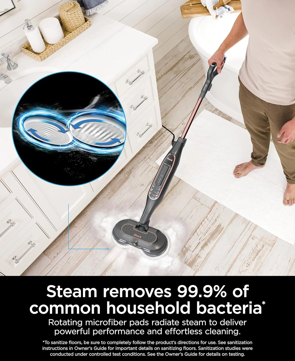 بخارشوی و اسکراب Shark S7201 با فناوری Steam Blaster، بخارشوی چند منظوره سطوح سخت با 3 حالت بخار و چراغ های LED، مشکی بخارشوی و اسکراب Shark S7201 با فناوری Steam Blaster، بخارشوی چند منظوره سطوح سخت با 3 حالت بخار و چراغ های LED، مشکی
