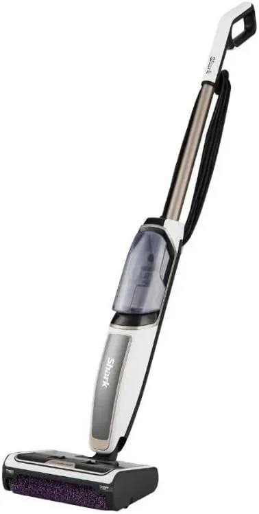 بخارشوی 3 در 1 Shark Steam PickUp برای سطوح سخت، تمیز کننده و جدا کننده کثیفی های خشک و مرطوب، ظرفیت 420 میلی لیتر، شامل رول برس اضافی، ایستگاه ذخیره سازی و نگهدارنده رول برس، سفید، SD200ME، 5 سال گارانتی