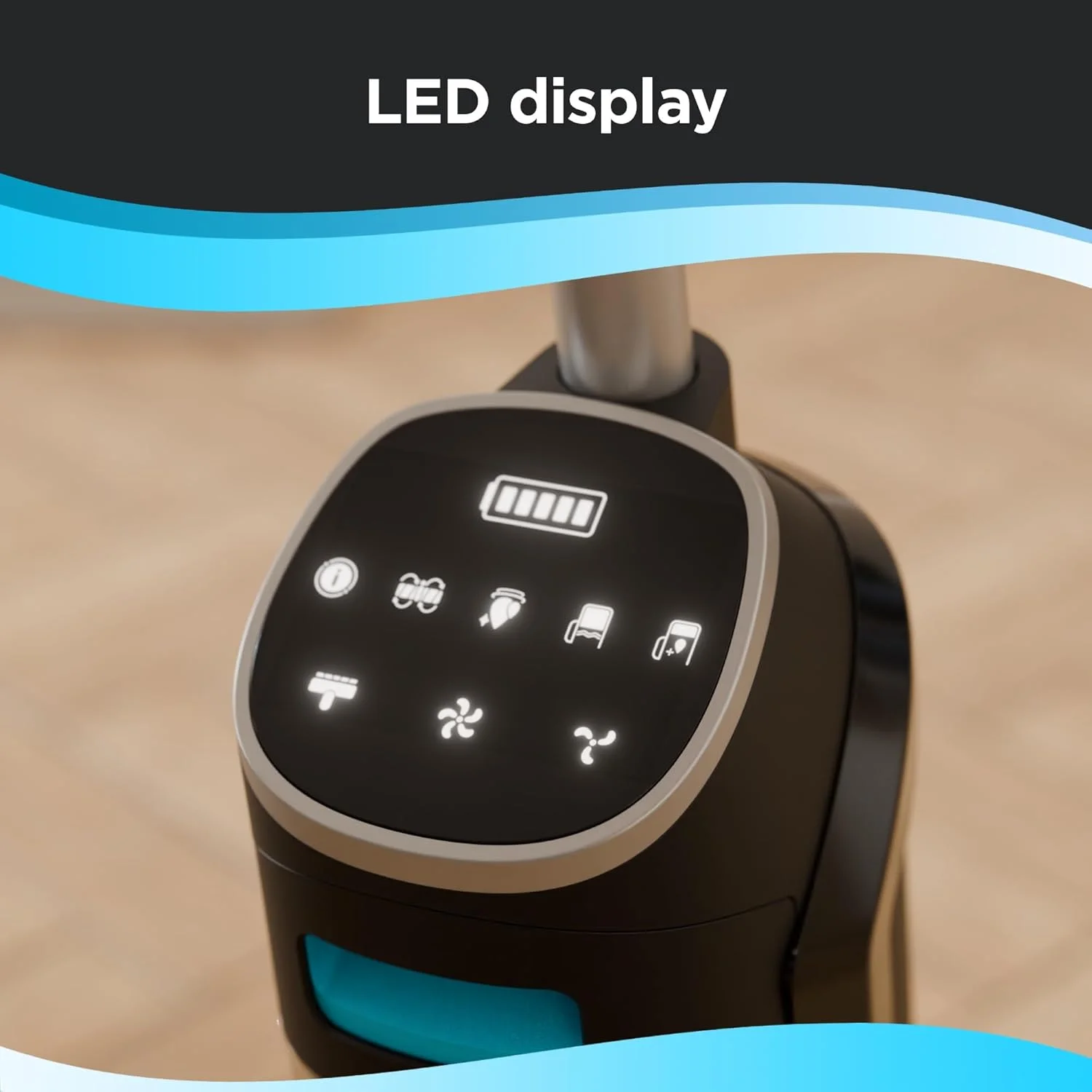 جاروبرقی و تی شوی شارژی خشک و مرطوب بلک اند دکر، مدل Vacuum Wash Duo، خود تمیز شونده، طراحی لبه تمیز کن، نمایشگر دیجیتال، جمع و جور و کم حجم، آبی - VW252BR-B5 جاروبرقی و تی شوی شارژی خشک و مرطوب بلک اند دکر، مدل Vacuum Wash Duo، خود تمیز شونده، طراحی لبه تمیز کن، نمایشگر دیجیتال، جمع و جور و کم حجم، آبی - VW252BR-B5