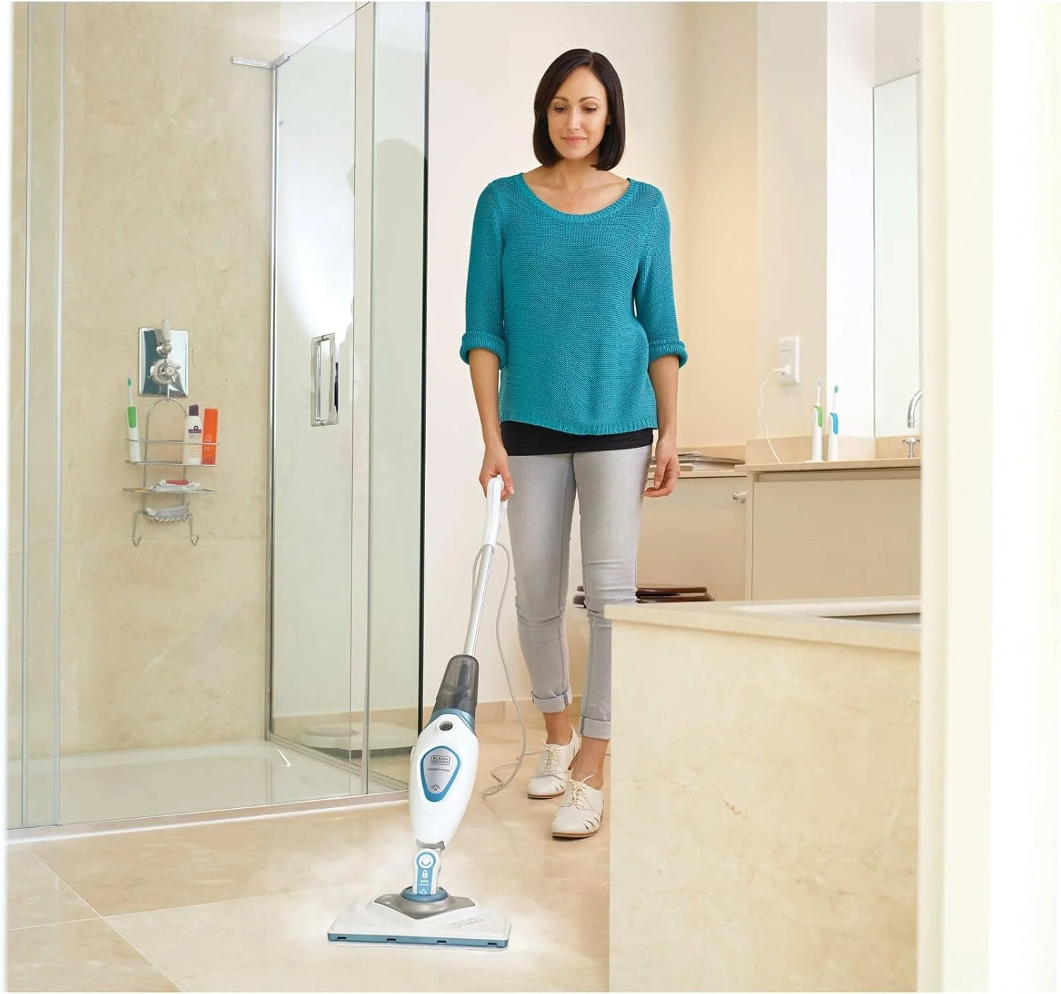 بخارشوی 1600 وات بلک اند دکر مدل FSM1616 AUTOSELECT با پایه دلتا