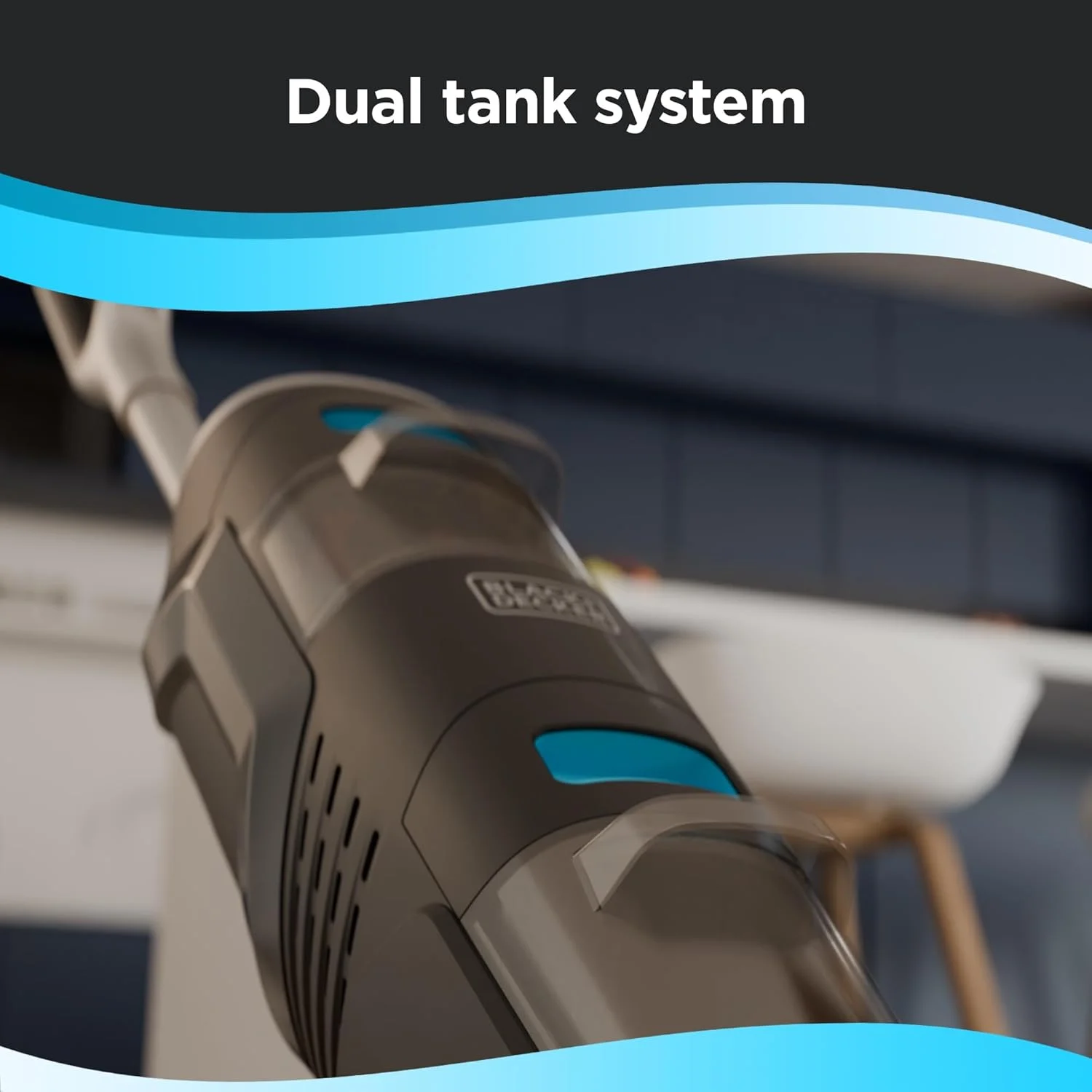 جاروبرقی و تی شوی شارژی خشک و مرطوب بلک اند دکر، مدل Vacuum Wash Duo، خود تمیز شونده، طراحی لبه تمیز کن، نمایشگر دیجیتال، جمع و جور و کم حجم، آبی - VW252BR-B5 جاروبرقی و تی شوی شارژی خشک و مرطوب بلک اند دکر، مدل Vacuum Wash Duo، خود تمیز شونده، طراحی لبه تمیز کن، نمایشگر دیجیتال، جمع و جور و کم حجم، آبی - VW252BR-B5
