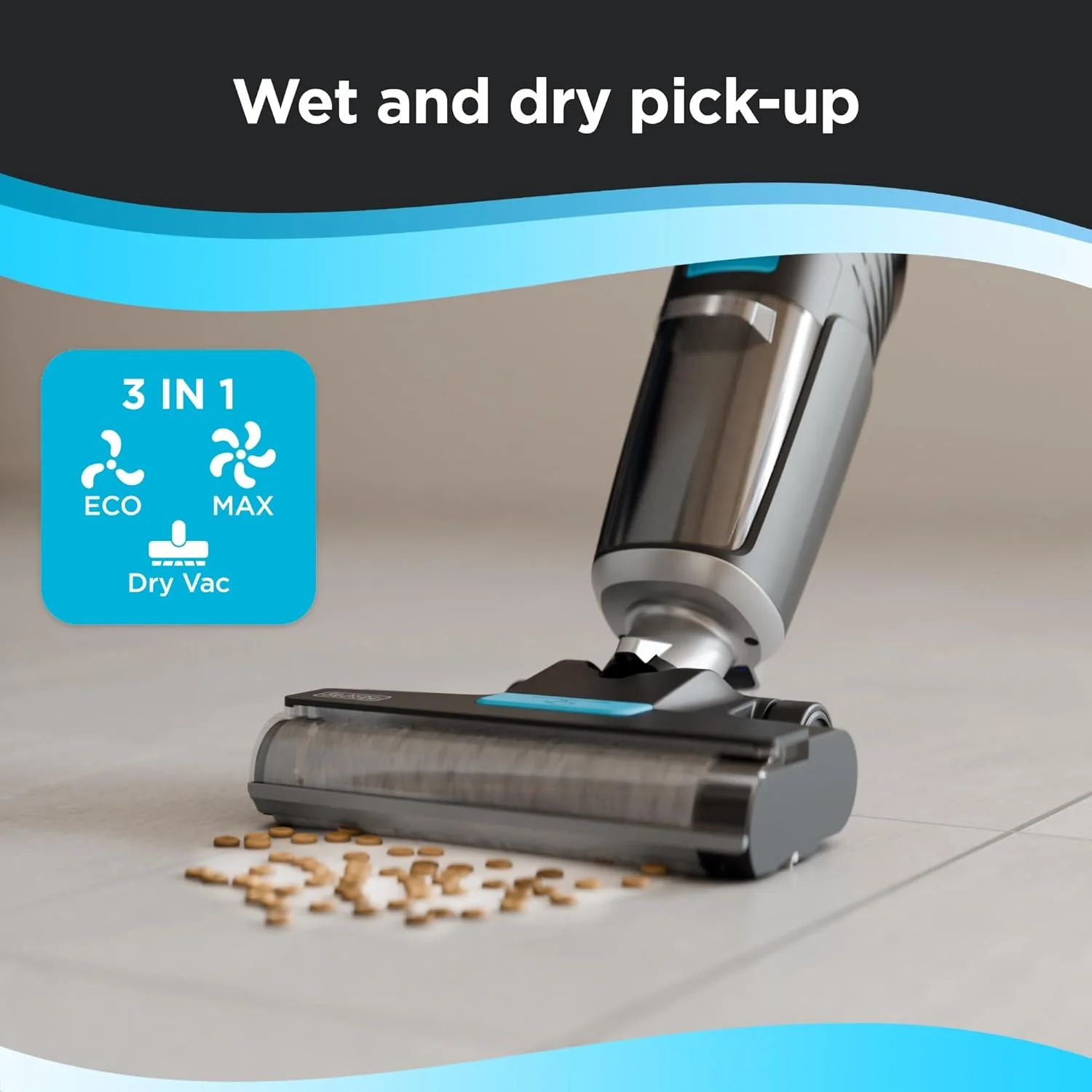 جاروبرقی و تی شوی شارژی خشک و مرطوب بلک اند دکر، مدل Vacuum Wash Duo، خود تمیز شونده، طراحی لبه تمیز کن، نمایشگر دیجیتال، جمع و جور و کم حجم، آبی - VW252BR-B5 جاروبرقی و تی شوی شارژی خشک و مرطوب بلک اند دکر، مدل Vacuum Wash Duo، خود تمیز شونده، طراحی لبه تمیز کن، نمایشگر دیجیتال، جمع و جور و کم حجم، آبی - VW252BR-B5
