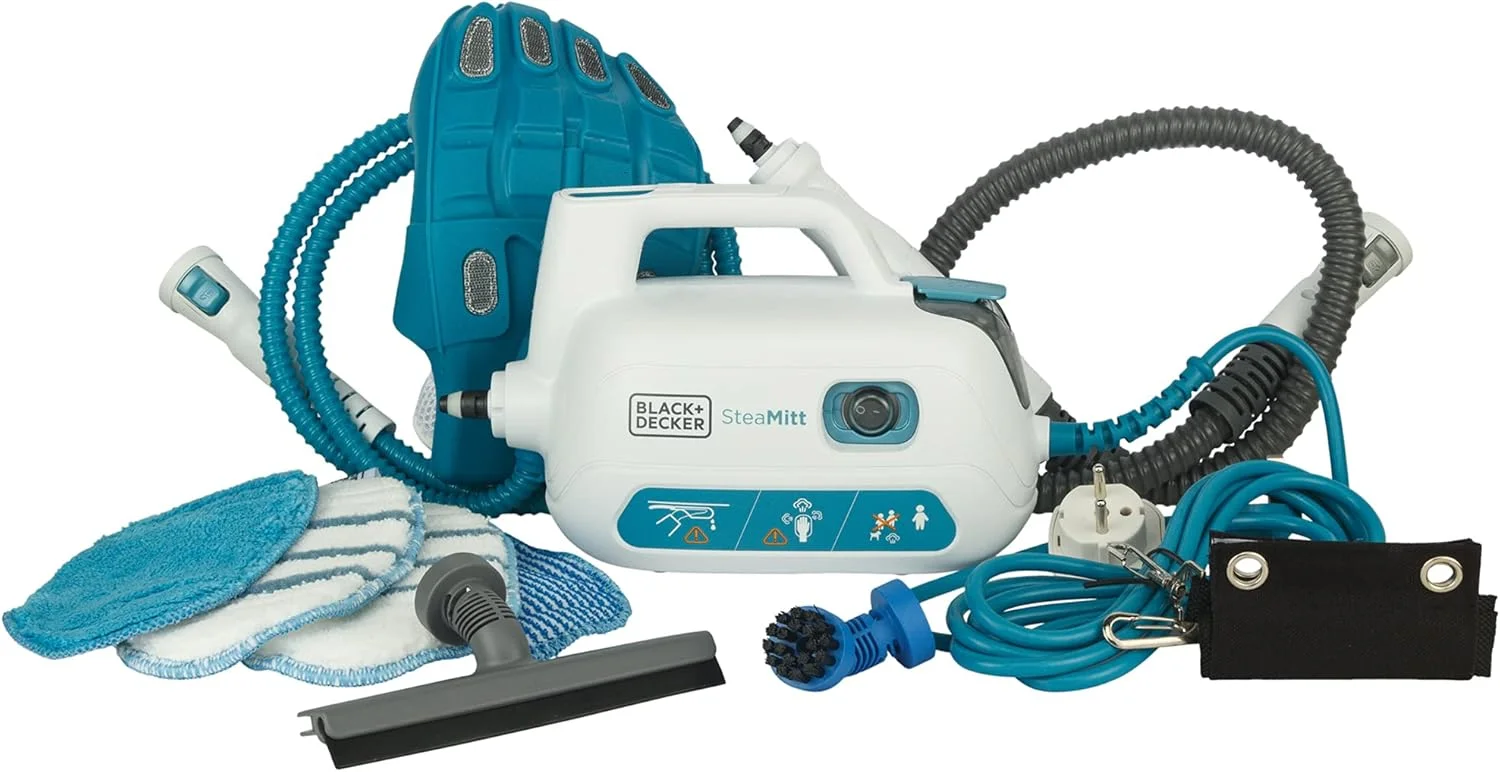 بخارشوی دستی بلک اند دکر مدل Steamitt به همراه 7 لوازم جانبی، چند رنگ - Fsh10Smp-B5