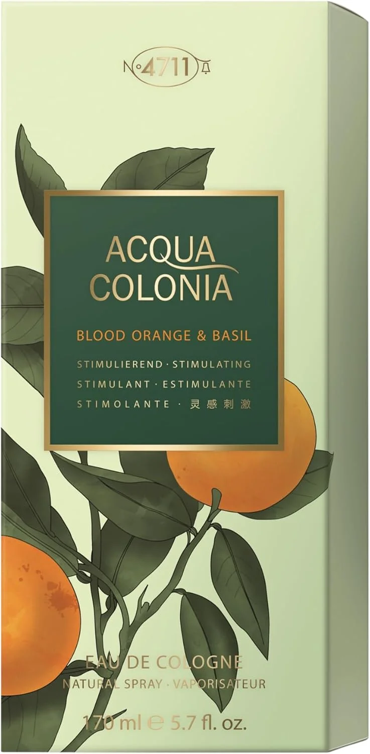 ادکلن унисекс 4711 Acqua Colonia Blood Orange & Basil by 4711 Eau De Cologne Spray 170 میلی لیتر زنانه/مردانه ادکلن унисекс 4711 Acqua Colonia Blood Orange & Basil by 4711 Eau De Cologne Spray 170 میلی لیتر زنانه/مردانه