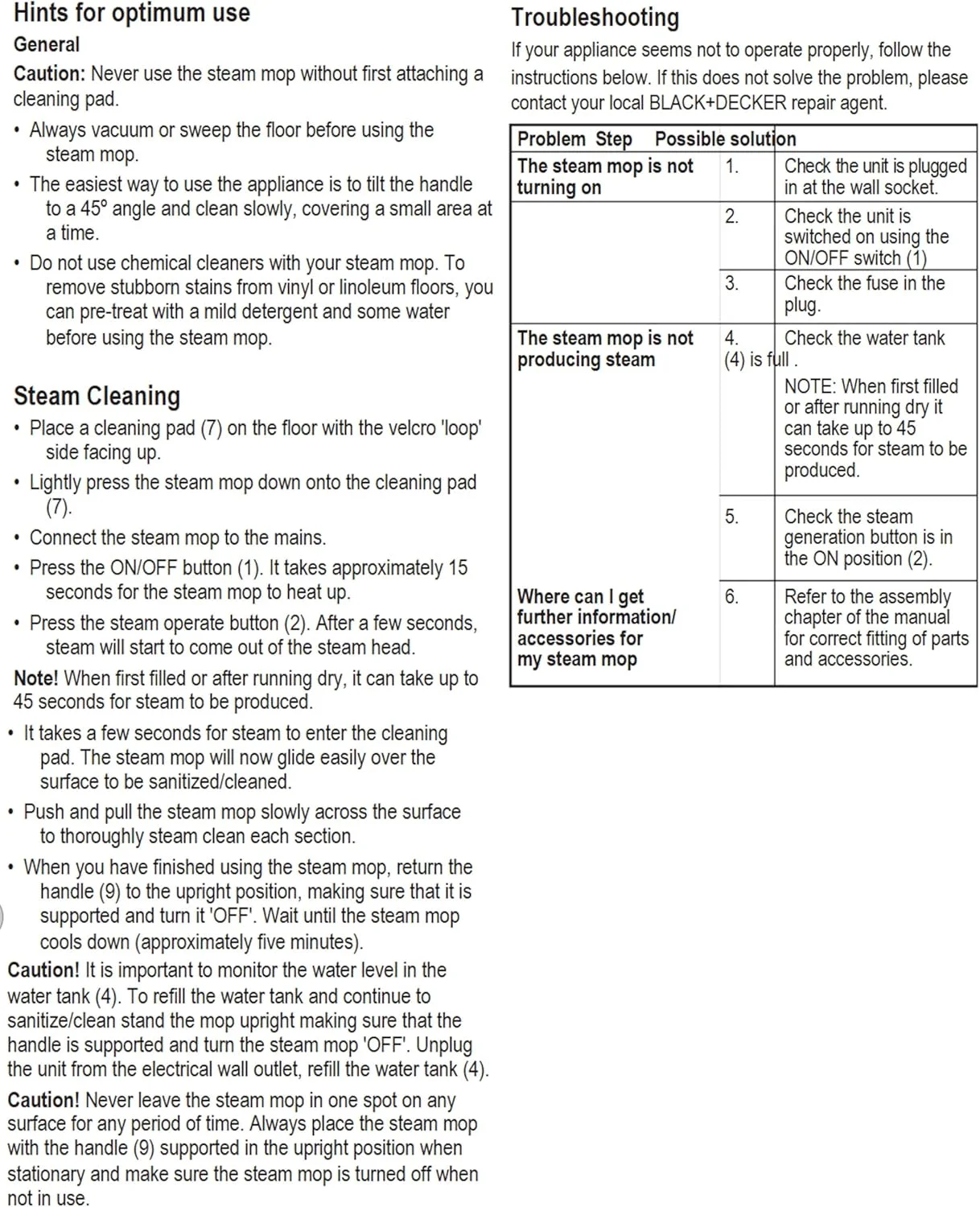 بخارشوی بلک اند دکر، 1300 وات، ظرفیت 350 میلی لیتر، بخار فوق گرم، پد میکروفیبر، گرم شدن در 30 ثانیه، 14 دقیقه زمان کارکرد، بدون مواد شیمیایی، ایمن برای تمام سطوح مهر و موم شده، سازگار با محیط زیست، سفید/آبی - FSMH13E10-B5