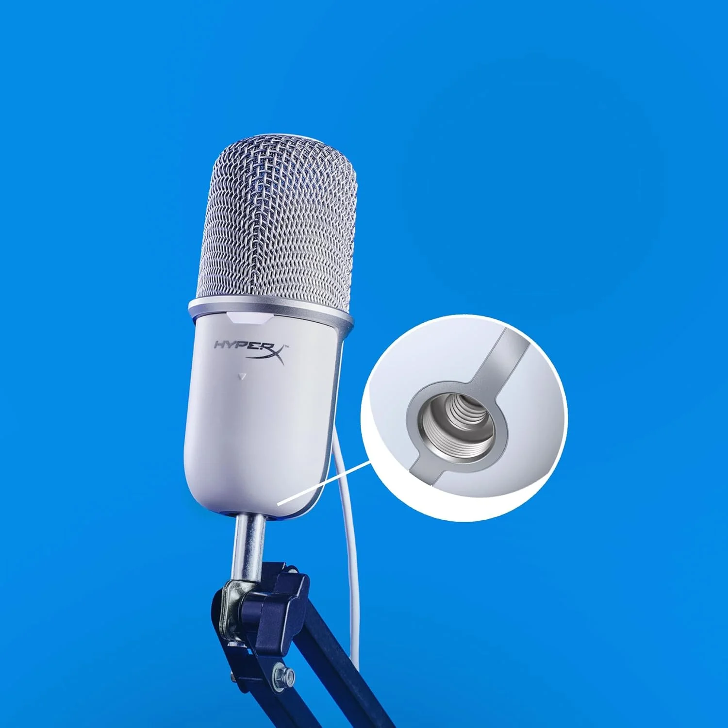 میکروفون گیمینگ USB کاندنسر HyperX SoloCast - ارتقاء 24 بیتی - برای PC، PS4 و Mac، سنسور ضربه ای برای قطع صدا، الگوی قطبی کاردیوئید، گیمینگ، استریمینگ، پادکست، Twitch، YouTube، Discord (519T2AA) میکروفون گیمینگ USB کاندنسر HyperX SoloCast - ارتقاء 24 بیتی - برای PC، PS4 و Mac، سنسور ضربه ای برای قطع صدا، الگوی قطبی کاردیوئید، گیمینگ، استریمینگ، پادکست، Twitch، YouTube، Discord (519T2AA)
