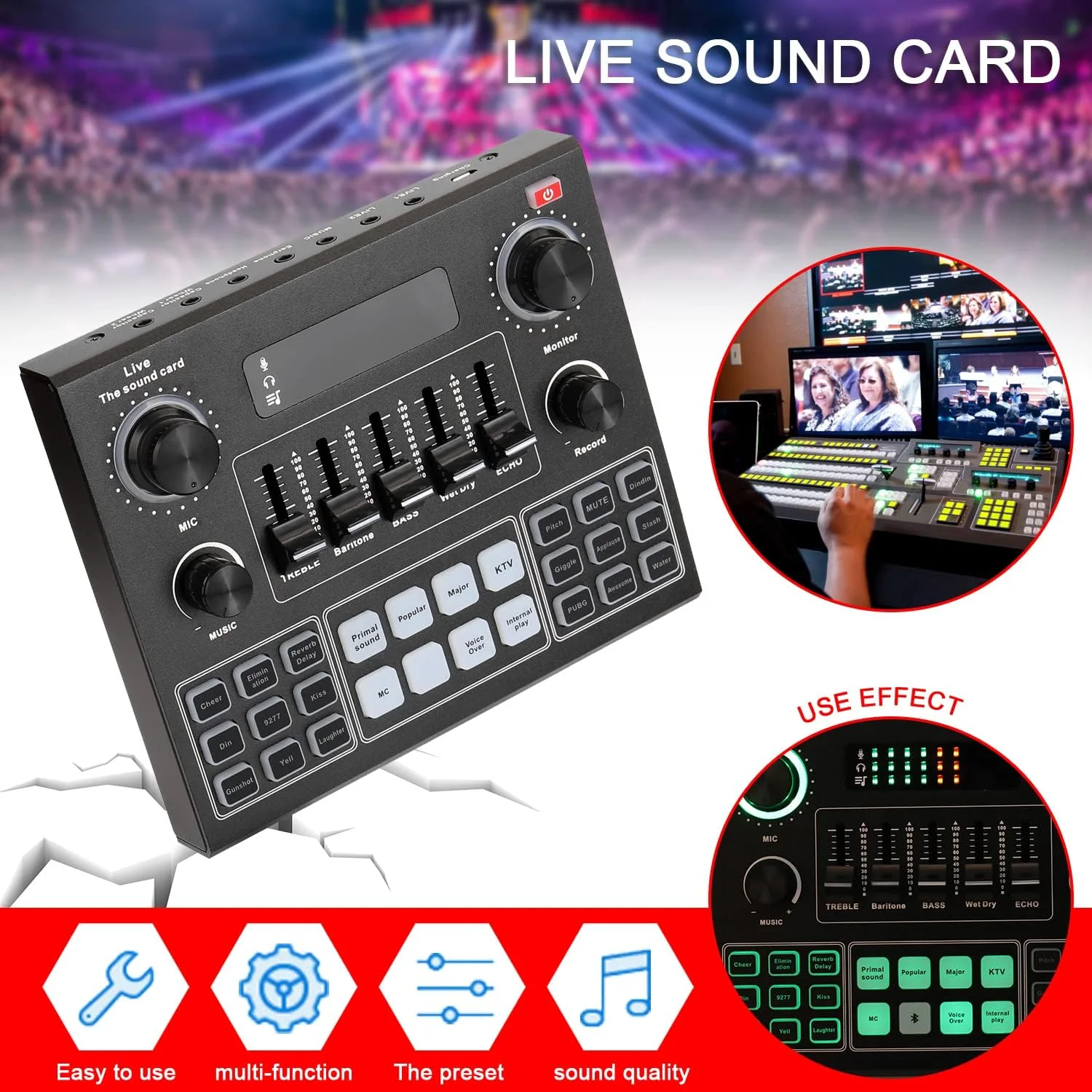 کیت کارت صدای چند منظوره V9 و میکروفون معلق BM800، مجموعه میکروفون کندانسور پخش، کارت صدای زنده هوشمند وبکست برای کامپیوتر و موبایل کیت کارت صدای چند منظوره V9 و میکروفون معلق BM800، مجموعه میکروفون کندانسور پخش، کارت صدای زنده هوشمند وبکست برای کامپیوتر و موبایل