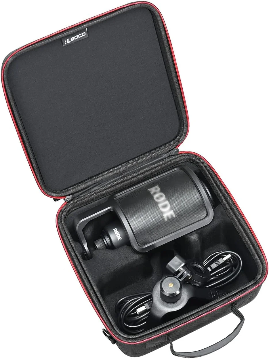 کیف RLSOCO برای میکروفون کاندنسر USB رود RØDE NT-USB/NT-USB+ - کاور محافظ برای میکروفون کاندنسر USB چند منظوره رود NT-USB