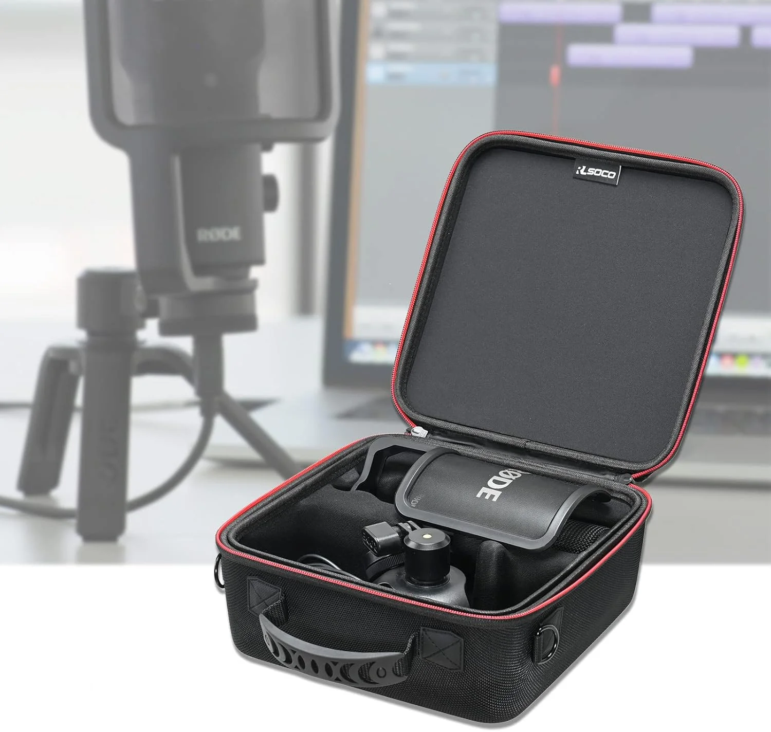 کیف RLSOCO برای میکروفون کاندنسر USB رود RØDE NT-USB/NT-USB+ - کاور محافظ برای میکروفون کاندنسر USB چند منظوره رود NT-USB کیف RLSOCO برای میکروفون کاندنسر USB رود RØDE NT-USB/NT-USB+ - کاور محافظ برای میکروفون کاندنسر USB چند منظوره رود NT-USB