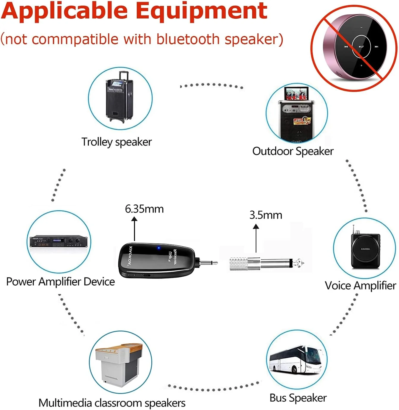 میکروفون بی سیم سازهای موسیقی XIAOKOA UHF، میکروفون ساکسیفون، گیرنده و فرستنده بی سیم، برد 50 متر، اتصال آسان، مناسب برای ترومپت، کلارینت، ویولن سل میکروفون بی سیم سازهای موسیقی XIAOKOA UHF، میکروفون ساکسیفون، گیرنده و فرستنده بی سیم، برد 50 متر، اتصال آسان، مناسب برای ترومپت، کلارینت، ویولن سل