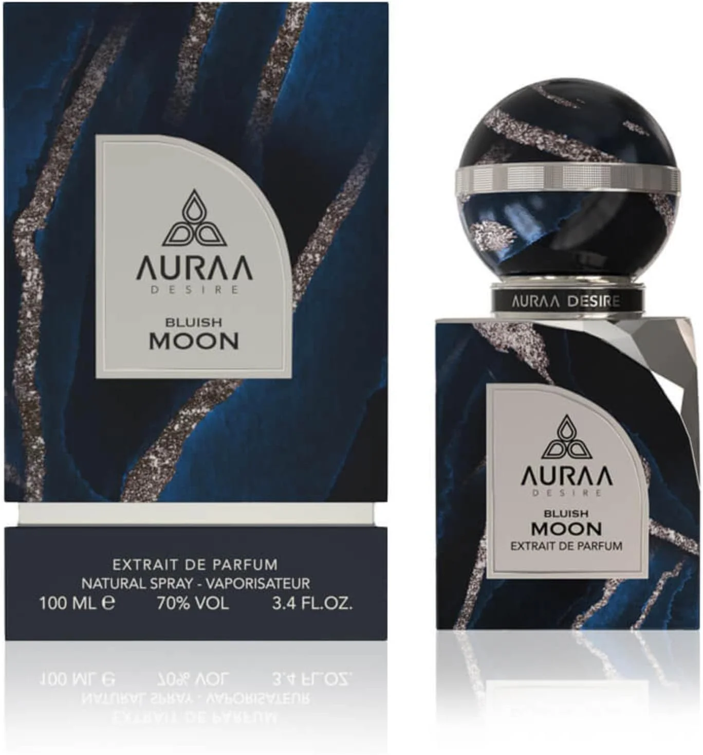 عطر ادکلن مردانه و زنانه Auraa Desire مدل Bluish Moon Extrait de Parfum (100 میلی لیتر)