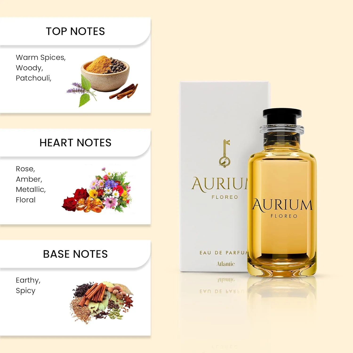 AURIUM Floreo - عطر زنانه ۱۰۰ میلی لیتر، عطر زنانه ماندگار و با کیفیت عالی