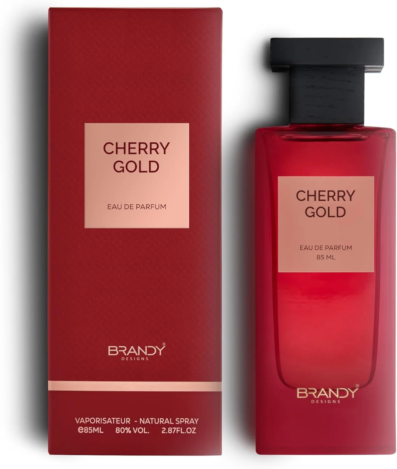 ادکلن/پرفیوم زنانه و مردانه Brandy Designs مدل Cherry Gold حجم 85 میل با رایحه ماندگار