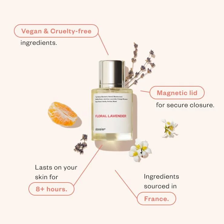 دوسیه - اسطوخودوس گلی - ادو پرفیوم - الهام گرفته از Libre YL - عطر لوکس - خالص تزریق شده - بدون پارابن - وگان - برای زنان - عطر 1.7 fl oz (اسپری 50ml)