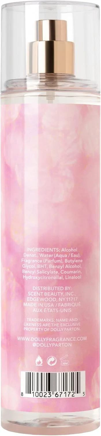 اسپری بدن دالی پارتون تِنِسی سانست از Scent Beauty - عطر زنانه - رایحه ای میوه ای، گلی و زنانه با نت هایی از پیچ امین الدوله، ارکیده وانیلی و مشک های گرم - 8.0 Fl Oz