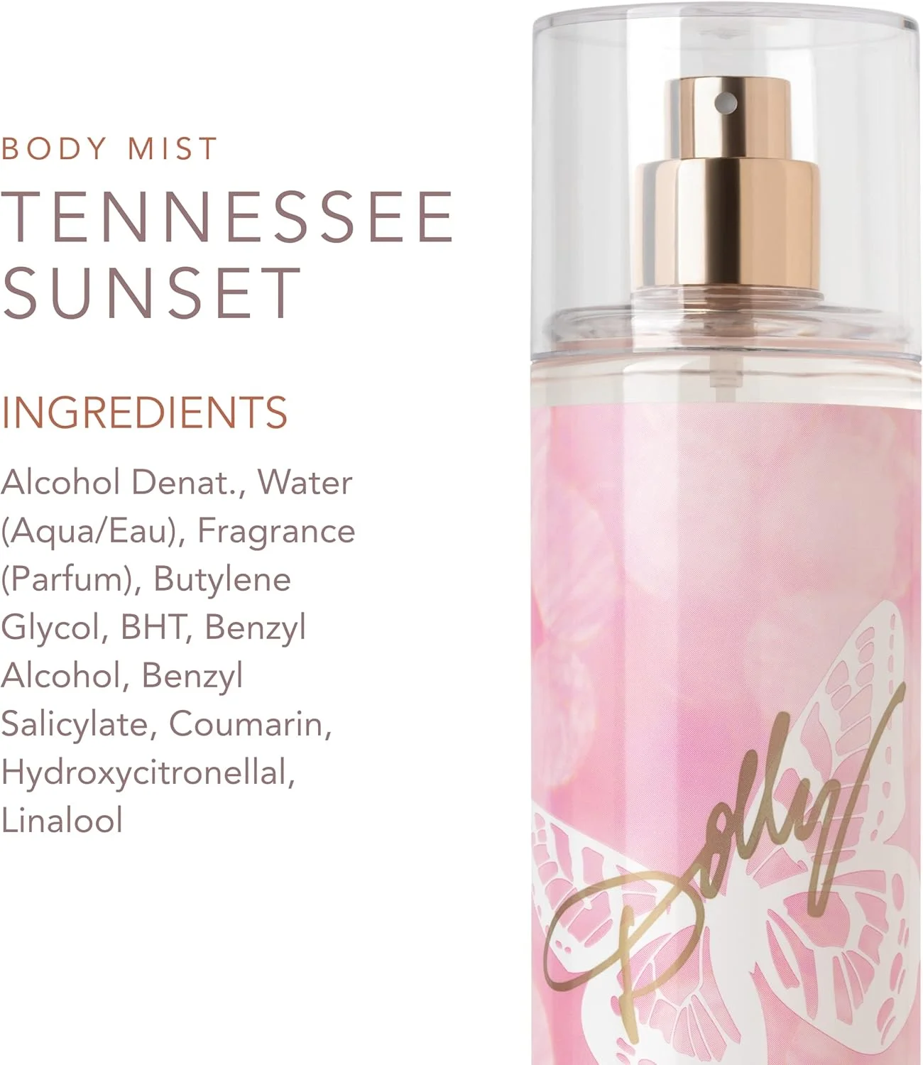 اسپری بدن دالی پارتون تِنِسی سانست از Scent Beauty - عطر زنانه - رایحه ای میوه ای، گلی و زنانه با نت هایی از پیچ امین الدوله، ارکیده وانیلی و مشک های گرم - 8.0 Fl Oz