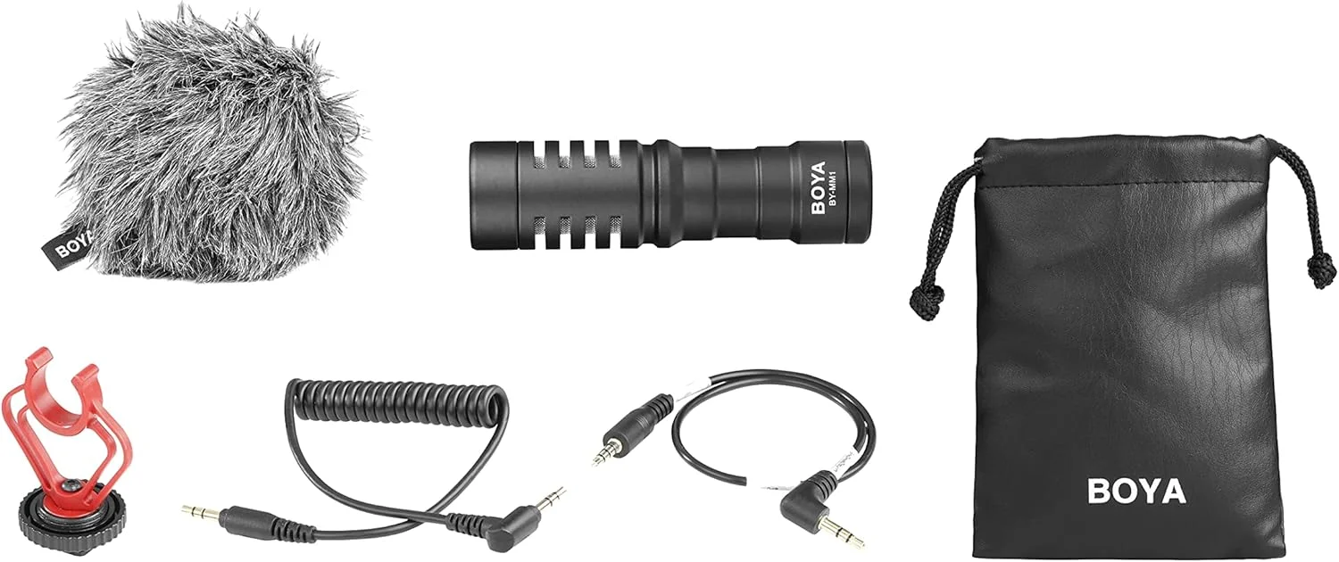 میکروفون شات گان کاردیود یونیورسال بویا مدل BY-MM1 برای گوشی های هوشمند، تبلت و کامپیوتر به همراه گیره موبایل، بادگیر و لرزه گیر - مشکی میکروفون شات گان کاردیود یونیورسال بویا مدل BY-MM1 برای گوشی های هوشمند، تبلت و کامپیوتر به همراه گیره موبایل، بادگیر و لرزه گیر - مشکی