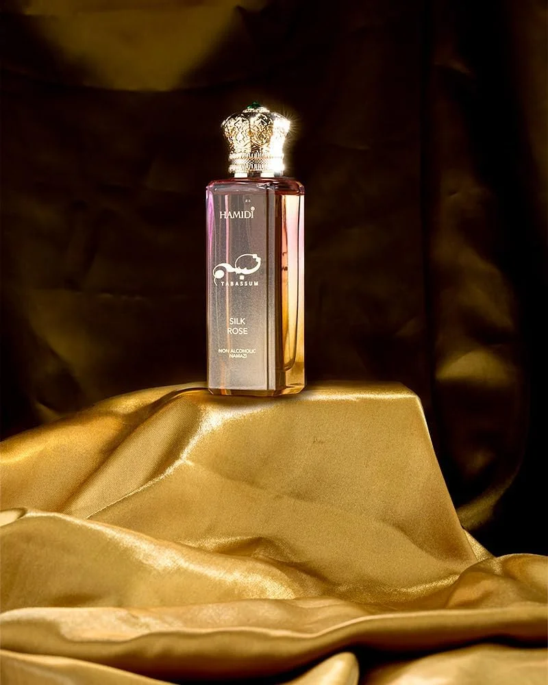 ادو پرفیوم زنانه/مردانه حمیدی تبسم رز ابریشمی - 50 میلی لیتر، عطری شرقی غیر الکلی (یونیسکس) ادو پرفیوم زنانه/مردانه حمیدی تبسم رز ابریشمی - 50 میلی لیتر، عطری شرقی غیر الکلی (یونیسکس)