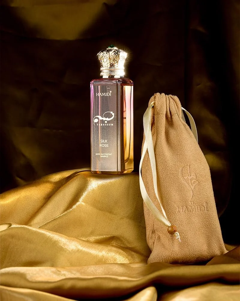 ادو پرفیوم زنانه/مردانه حمیدی تبسم رز ابریشمی - 50 میلی لیتر، عطری شرقی غیر الکلی (یونیسکس) ادو پرفیوم زنانه/مردانه حمیدی تبسم رز ابریشمی - 50 میلی لیتر، عطری شرقی غیر الکلی (یونیسکس)