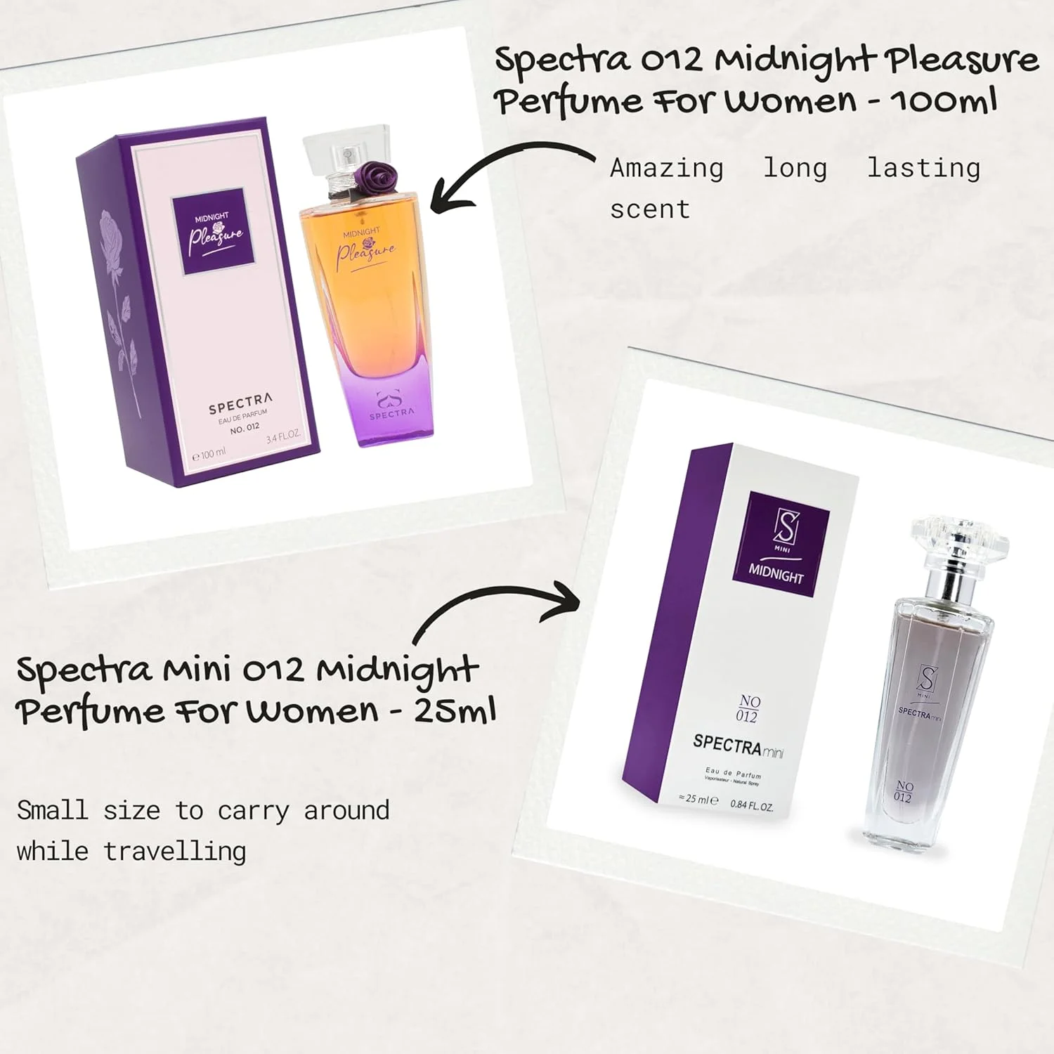 ادکلن زنانه های پرفیوم اسپکترا 012 مدل Midnight Pleasure EDP - حجم 100 میلی لیتر