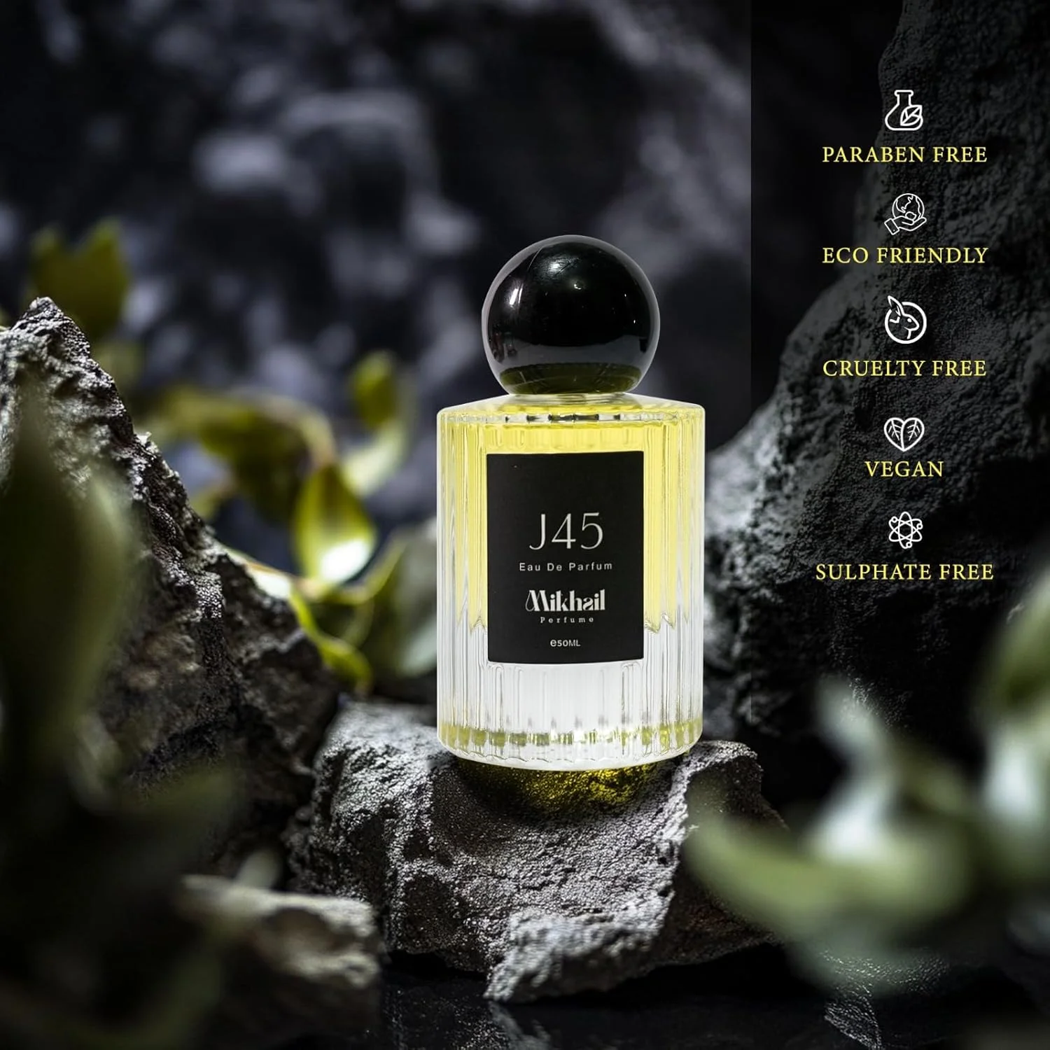 عطر унисекс J45 by Mikhail با رایحه گل های شرقی - ادو پرفیوم ماندگار برای مردان و زنان - عطر لوکس و قوی با زعفران، یاس، مشک و عنبر - رایحه ممتاز برای استفاده روزانه و شبانه - 50 میلی لیتر عطر унисекс J45 by Mikhail با رایحه گل های شرقی - ادو پرفیوم ماندگار برای مردان و زنان - عطر لوکس و قوی با زعفران، یاس، مشک و عنبر - رایحه ممتاز برای استفاده روزانه و شبانه - 50 میلی لیتر
