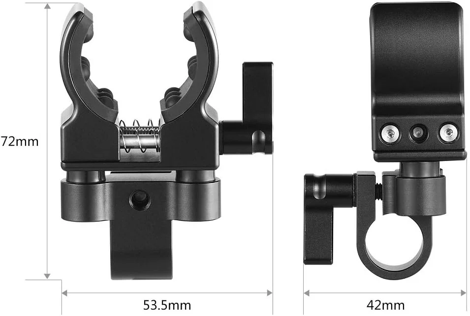 نگهدارنده میکروفون شاتگان یونیورسال SmallRig برای قطر 19-25 میلی‌متر با ژل سیلیکا الاستیک، ضد ضربه و جذب نویز 1993