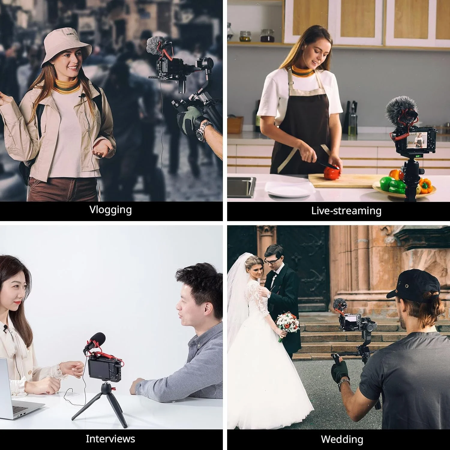 میکروفون شات گان SmallRig با پایه ضد لرزش، میکروفون جمع و جور داخل دوربین، میکروفون دوگانه با محافظ باد، برای دوربین های DSLR و فیلمبرداری، برای آیفون، برای تلفن های هوشمند میکروفون شات گان SmallRig با پایه ضد لرزش، میکروفون جمع و جور داخل دوربین، میکروفون دوگانه با محافظ باد، برای دوربین های DSLR و فیلمبرداری، برای آیفون، برای تلفن های هوشمند