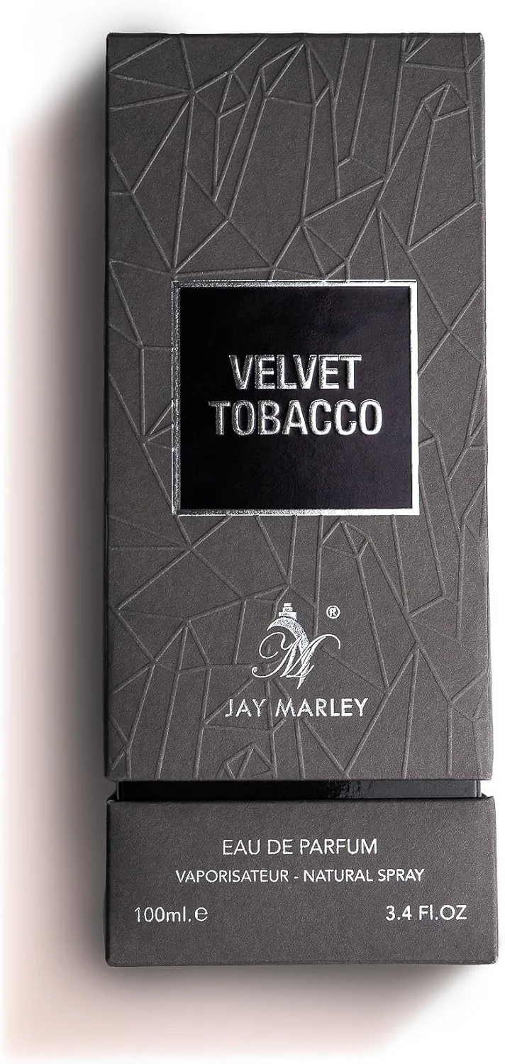 LA PARFUM GALLERIA – Velvet Tobacco by Jay Marley | ادو پرفیوم نفیس унисекс | ظرافت عمیق و دودی با لمس مخملی | ماندگاری طولانی | ساخته شده برای روح های جسور و تصفیه شده | 100 میلی لیتر
