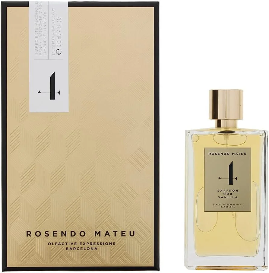 عطر унисекс Rosendo Mateu Saffron Oud Vanilla No.4 Eau de Perfume، 100 میلی لیتر