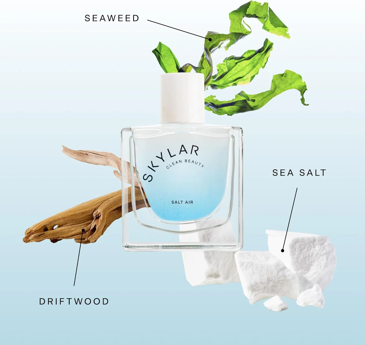 ادو پرفیوم Skylar Salt Air - عطر ضد حساسیت و پاک برای زنان و مردان، وگان و ایمن برای پوست های حساس - عطر تازه با رایحه های چوب خیس خورده، نمک دریا و جلبک دریایی - 50 میلی لیتر / 1.7 fl oz ادو پرفیوم Skylar Salt Air - عطر ضد حساسیت و پاک برای زنان و مردان، وگان و ایمن برای پوست های حساس - عطر تازه با رایحه های چوب خیس خورده، نمک دریا و جلبک دریایی - 50 میلی لیتر / 1.7 fl oz