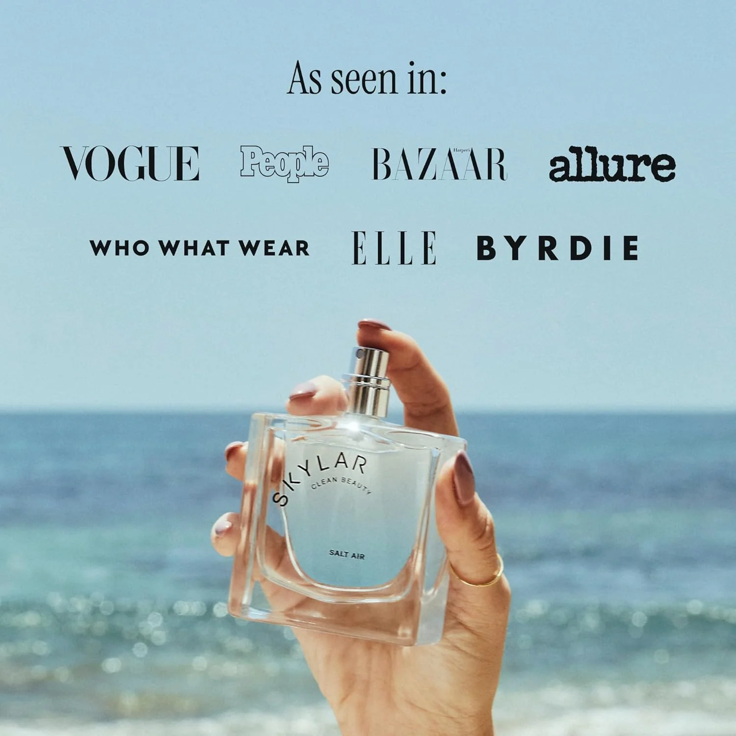 ادو پرفیوم Skylar Salt Air - عطر ضد حساسیت و پاک برای زنان و مردان، وگان و ایمن برای پوست های حساس - عطر تازه با رایحه های چوب خیس خورده، نمک دریا و جلبک دریایی - 50 میلی لیتر / 1.7 fl oz ادو پرفیوم Skylar Salt Air - عطر ضد حساسیت و پاک برای زنان و مردان، وگان و ایمن برای پوست های حساس - عطر تازه با رایحه های چوب خیس خورده، نمک دریا و جلبک دریایی - 50 میلی لیتر / 1.7 fl oz