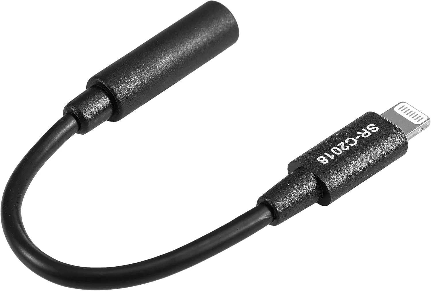 کابل آداپتور میکروفون و صدا سارامونیک SR-C2018 با روکش طلای کوتاه، مادگی 3.5 میلی‌متری TRS به نری لایتنینگ برای آیفون و آیپد اپل با لایتنینگ