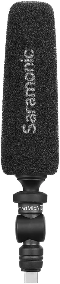 میکروفون شاتگان یک طرفه سارامونیک با خروجی USB-C برای گوشی‌های هوشمند یا تبلت‌های اندرویدی و آیپد پرو یا آیپد ایر (Smartmic5 Uc)