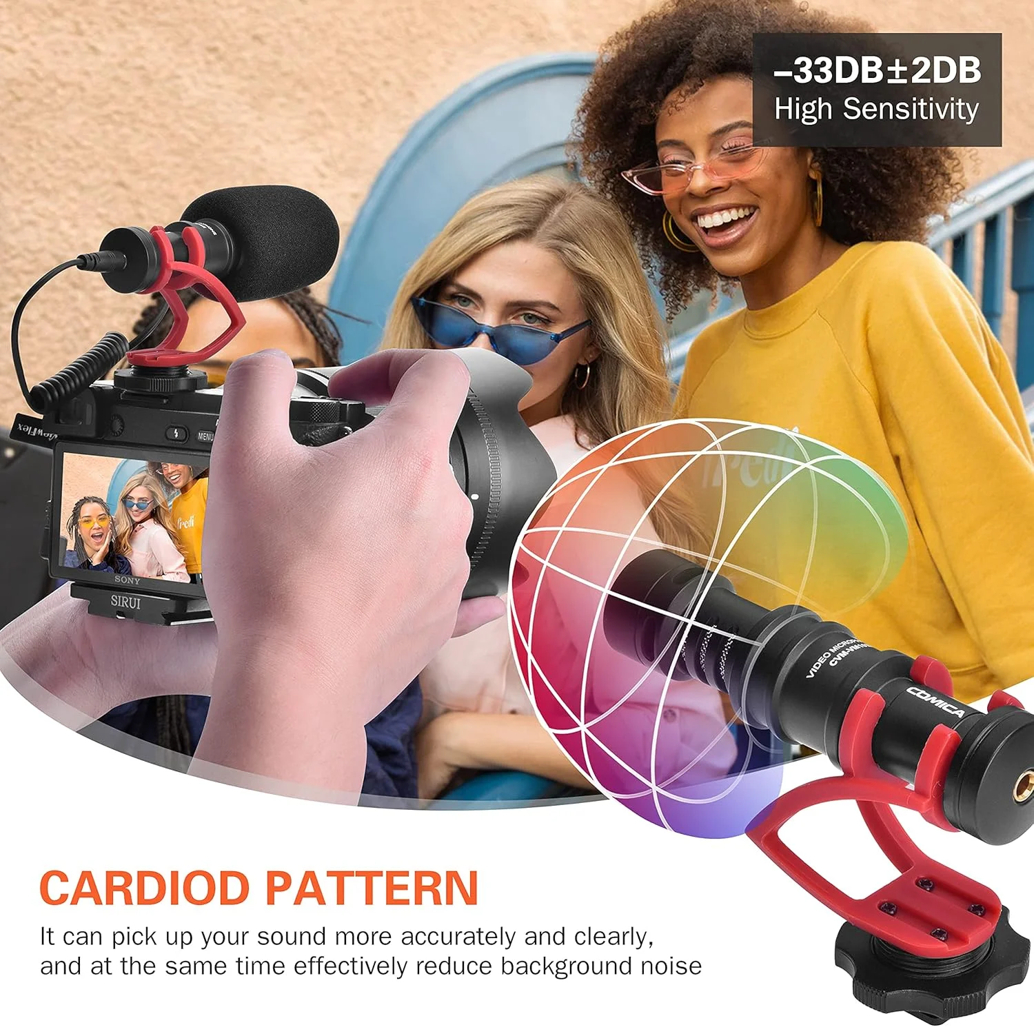 میکروفون دوربین COMICA مدل CVM-VM10II، میکروفون شاتگان ویدیویی با پایه ضد لرزش و بادگیر، میکروفون ضبط دوربین فیلمبرداری برای دوربین های DSLR کانن/نیکون/سونی/پاناسونیک و تلفن هوشمند برای یوتیوب/ولاگ (قرمز) میکروفون دوربین COMICA مدل CVM-VM10II، میکروفون شاتگان ویدیویی با پایه ضد لرزش و بادگیر، میکروفون ضبط دوربین فیلمبرداری برای دوربین های DSLR کانن/نیکون/سونی/پاناسونیک و تلفن هوشمند برای یوتیوب/ولاگ (قرمز)