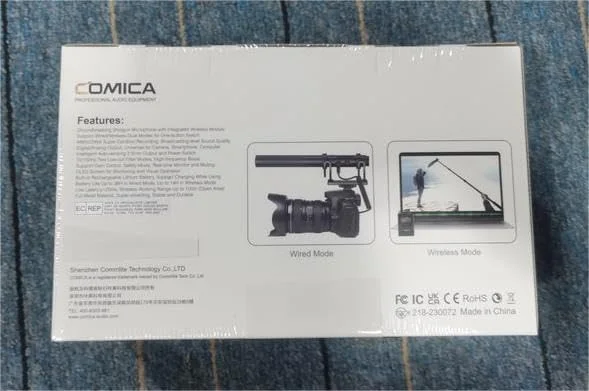 میکروفون کندانسور سوپر کاردیوئید بیسیم COMICA CVM-VM30 2.4G برای دوربین، تلفن هوشمند و رایانه شخصی با 75/150 هرتز، میکروفون ویدیویی جهانی سوپر کاردیوئید برای فیلمسازان و ولاگرها میکروفون کندانسور سوپر کاردیوئید بیسیم COMICA CVM-VM30 2.4G برای دوربین، تلفن هوشمند و رایانه شخصی با 75/150 هرتز، میکروفون ویدیویی جهانی سوپر کاردیوئید برای فیلمسازان و ولاگرها