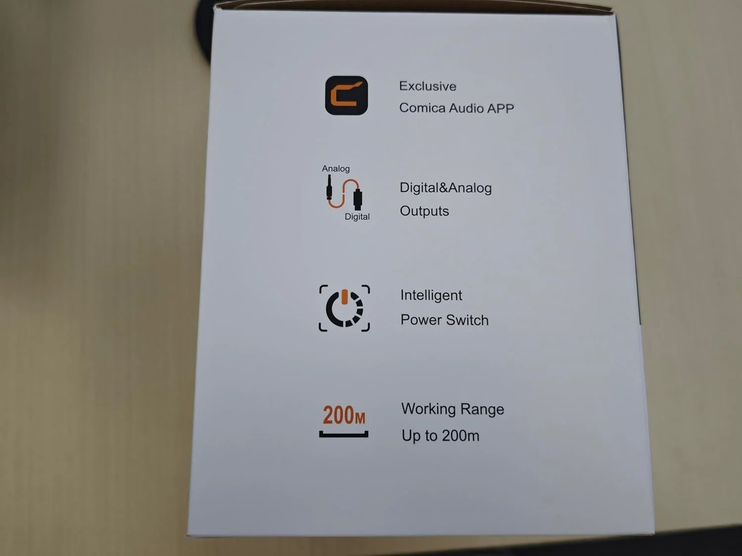 فرستنده میکروفون شاتگان بی‌سیم Comica VM40، حافظه 32 گیگابایتی، ضبط شناور 32 بیتی، برد 200 متری، سوپر کاردیوئید، فیلتر برش پایین، میکروفون جهت‌دار برای فیلمسازان، مصاحبه‌ها، خبرنگاران