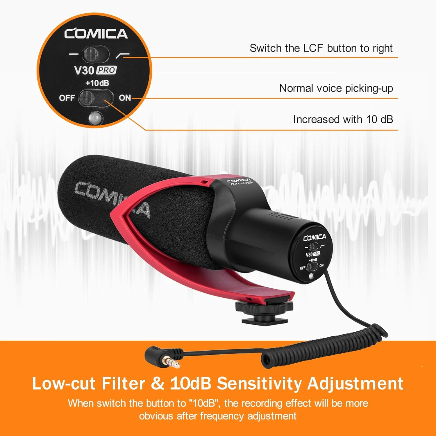 میکروفون شاتگان Comica CVMV30PRO، میکروفون ویدیویی حرفه ای سوپر کاردیوید با پایه ضد لرزش، بادگیر، میکروفون دوربین برای دوربین های DSLR کانن نیکون سونی پاناسونیک، دوربین فیلمبرداری و غیره. میکروفون شاتگان Comica CVMV30PRO، میکروفون ویدیویی حرفه ای سوپر کاردیوید با پایه ضد لرزش، بادگیر، میکروفون دوربین برای دوربین های DSLR کانن نیکون سونی پاناسونیک، دوربین فیلمبرداری و غیره.