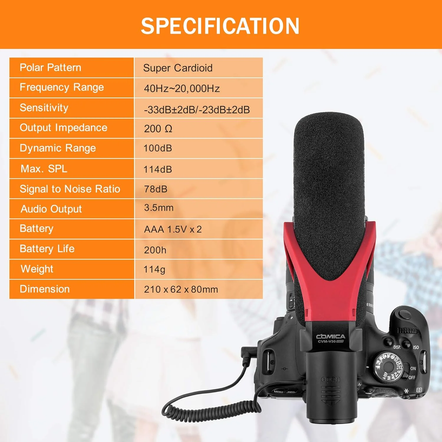 میکروفون شاتگان Comica CVMV30PRO، میکروفون ویدیویی حرفه ای سوپر کاردیوید با پایه ضد لرزش، بادگیر، میکروفون دوربین برای دوربین های DSLR کانن نیکون سونی پاناسونیک، دوربین فیلمبرداری و غیره. میکروفون شاتگان Comica CVMV30PRO، میکروفون ویدیویی حرفه ای سوپر کاردیوید با پایه ضد لرزش، بادگیر، میکروفون دوربین برای دوربین های DSLR کانن نیکون سونی پاناسونیک، دوربین فیلمبرداری و غیره.