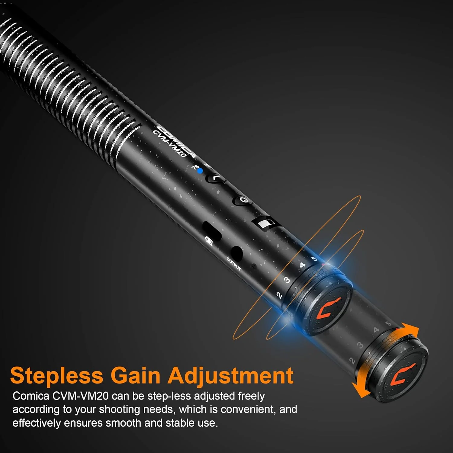 میکروفون شاتگان COMICA مدل VM20، میکروفون ویدیویی سوپرکاردیوید حرفه ای با کیت میکروفون دوربین دارای لرزه گیر برای گوشی های هوشمند/دوربین DSLR/دوربین فیلمبرداری
