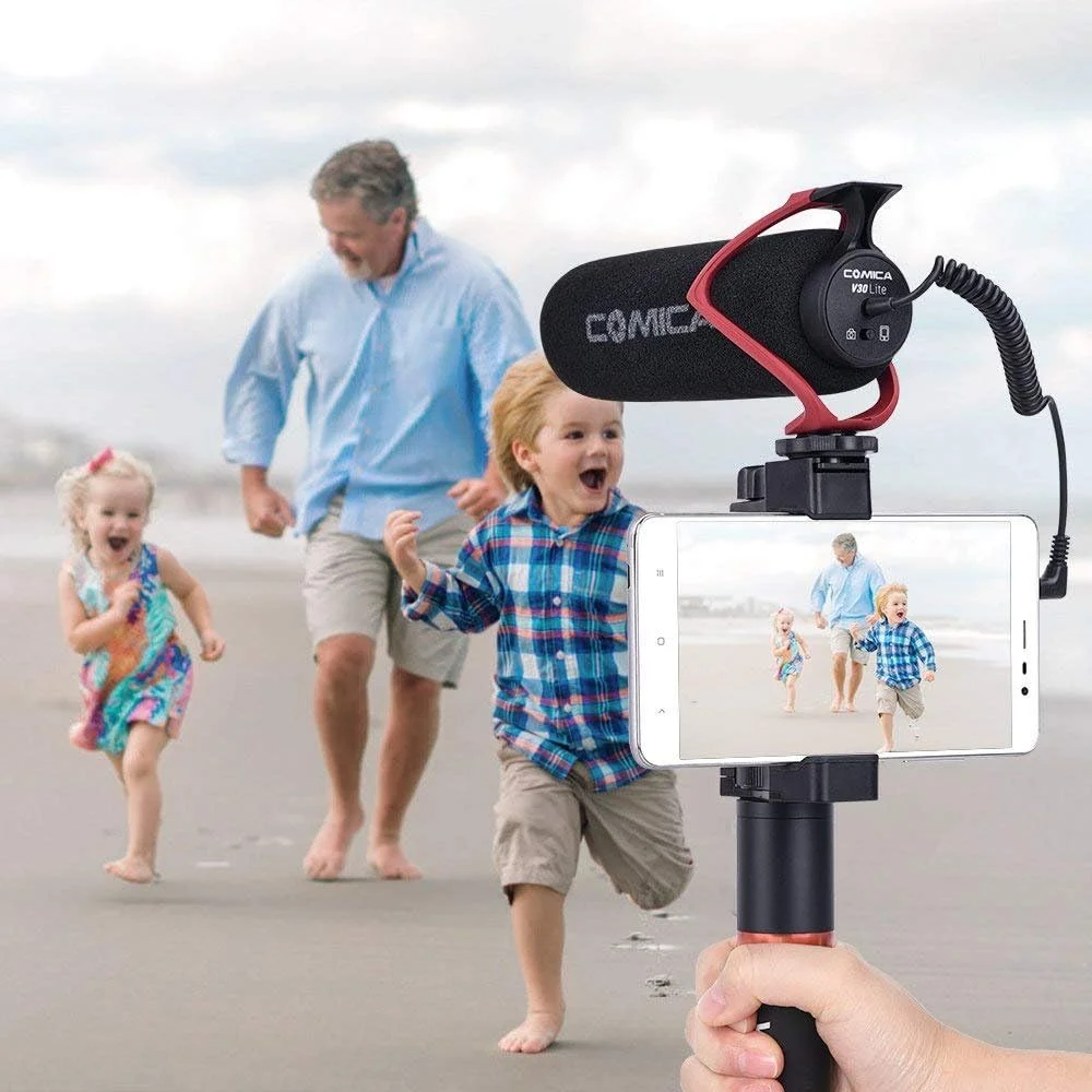 میکروفون ویدئویی Comica CVM - V30 LITE Super - Cardioid کندانسور شاتگان روی دوربین برای دوربین های Canon Nikon Sony Panasonic / DSLR / iPhone Samsung Huawei با جک 3.5 میلی متری (قرمز) میکروفون ویدئویی Comica CVM - V30 LITE Super - Cardioid کندانسور شاتگان روی دوربین برای دوربین های Canon Nikon Sony Panasonic / DSLR / iPhone Samsung Huawei با جک 3.5 میلی متری (قرمز)