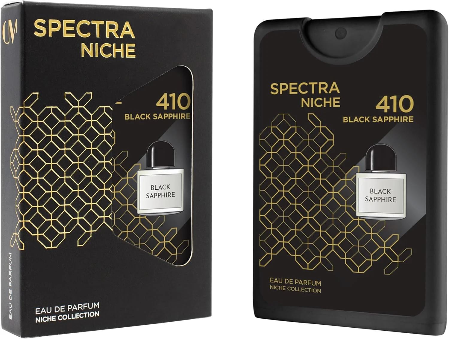عطر جیبی اسپکترا نیش 410 بلک سافایر EDP унисекс - 18 میلی لیتر