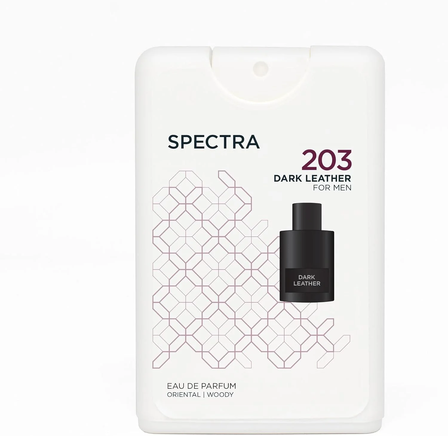 عطر جیبی اسپکترا 203 چرم تیره EDP унисекс - 18 میلی لیتر عطر جیبی اسپکترا 203 چرم تیره EDP унисекс - 18 میلی لیتر