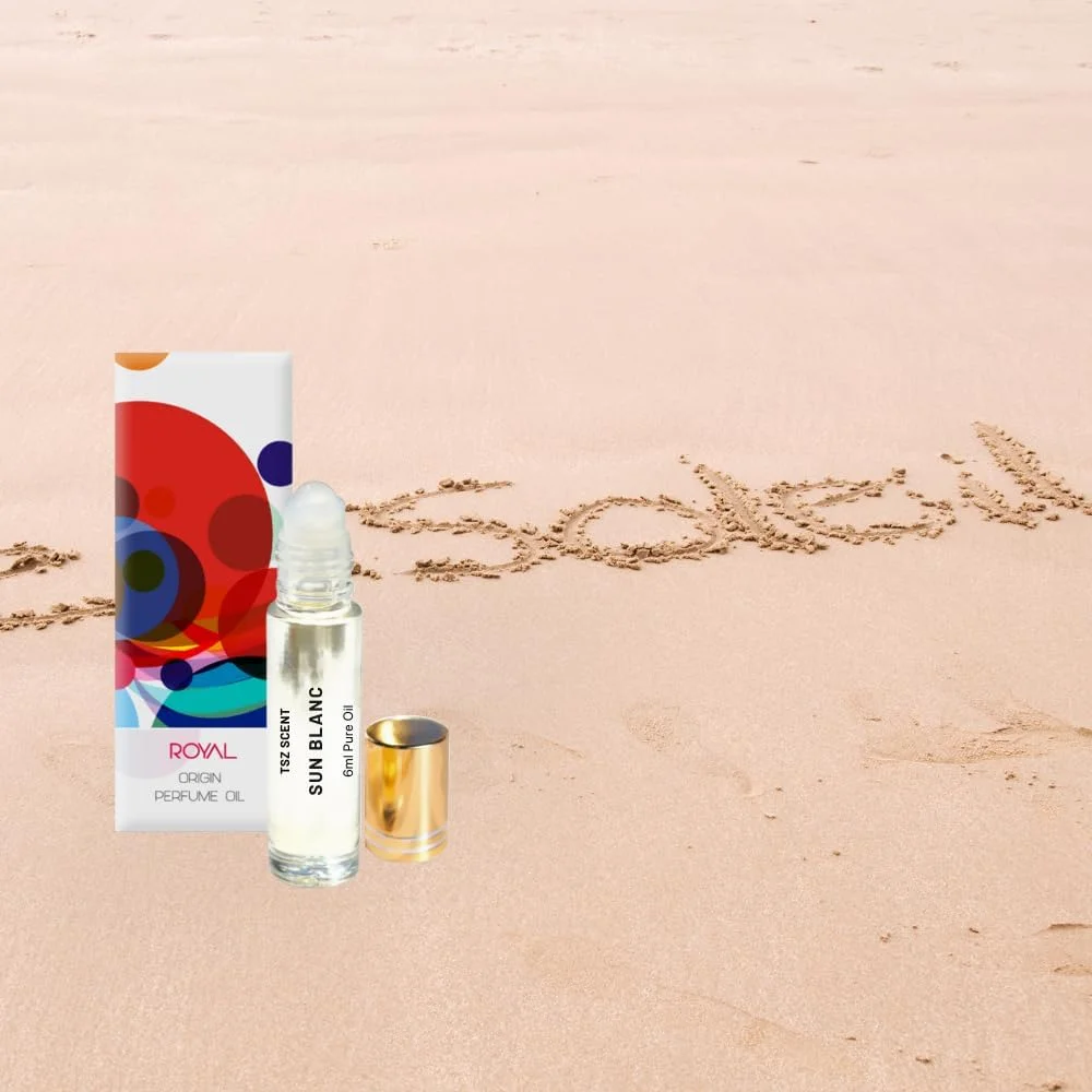 روغن عطر مردانه و زنانه TSZ Scent Sun Blanc با رایحه گرمسیری غلیظ و ماندگار، رولی 6 میلی لیتری - مناسب سفر و استفاده روزانه روغن عطر مردانه و زنانه TSZ Scent Sun Blanc با رایحه گرمسیری غلیظ و ماندگار، رولی 6 میلی لیتری - مناسب سفر و استفاده روزانه
