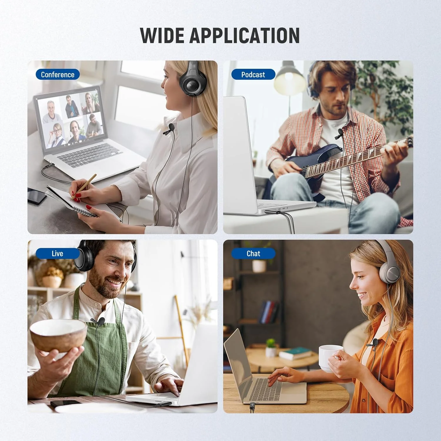 میکروفون یقه ای USB نیوئر، میکروفون لاوالیر گیره ای مینی همه جهته Plug & Play با جک هدفون مانیتورینگ 3.5 میلی متری برای USB 2.0 مک ویندوز PC لپ تاپ کامپیوتر یوتیوب اسکایپ پادکست بازی، LM2 میکروفون یقه ای USB نیوئر، میکروفون لاوالیر گیره ای مینی همه جهته Plug & Play با جک هدفون مانیتورینگ 3.5 میلی متری برای USB 2.0 مک ویندوز PC لپ تاپ کامپیوتر یوتیوب اسکایپ پادکست بازی، LM2