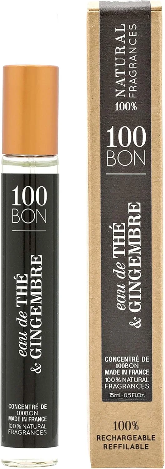 سونبون 100BON ادو تویلت The & Gingembre EDP غلیظ - رایحه ماندگار و قوی با مواد طبیعی - زنجبیل، چای و یاس سامباک - 15 میلی لیتر