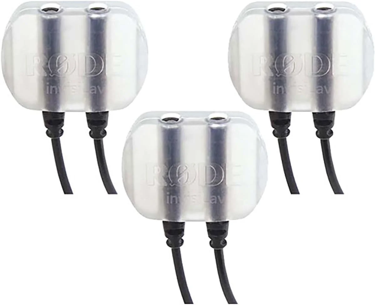 RØDE invisiLav (بسته 3 عددی) پایه شفاف برای میکروفون های یقه ای، بسته 3 عددی