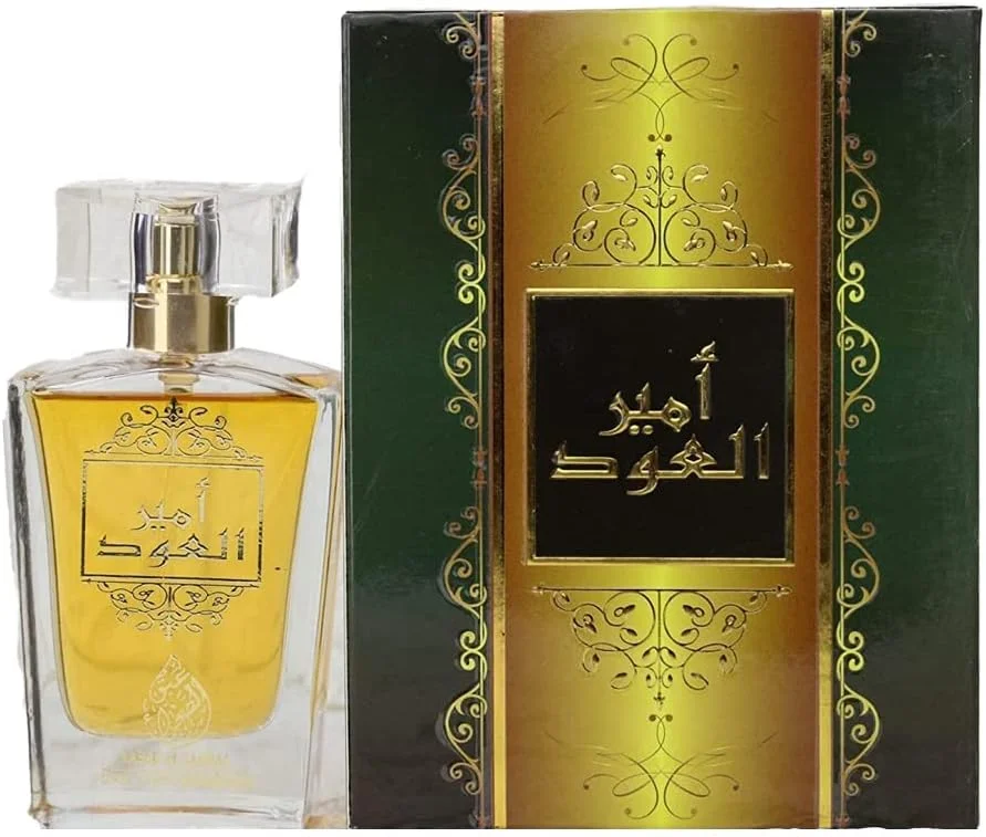 عطر унисекс عبق الصحرا امیر العود - گلابی، تمشک و آمپر، زعفران، رز، عود، کهربا و آمپر - رایحه ماندگار عربی برای مردان و زنان 60 میلی لیتر